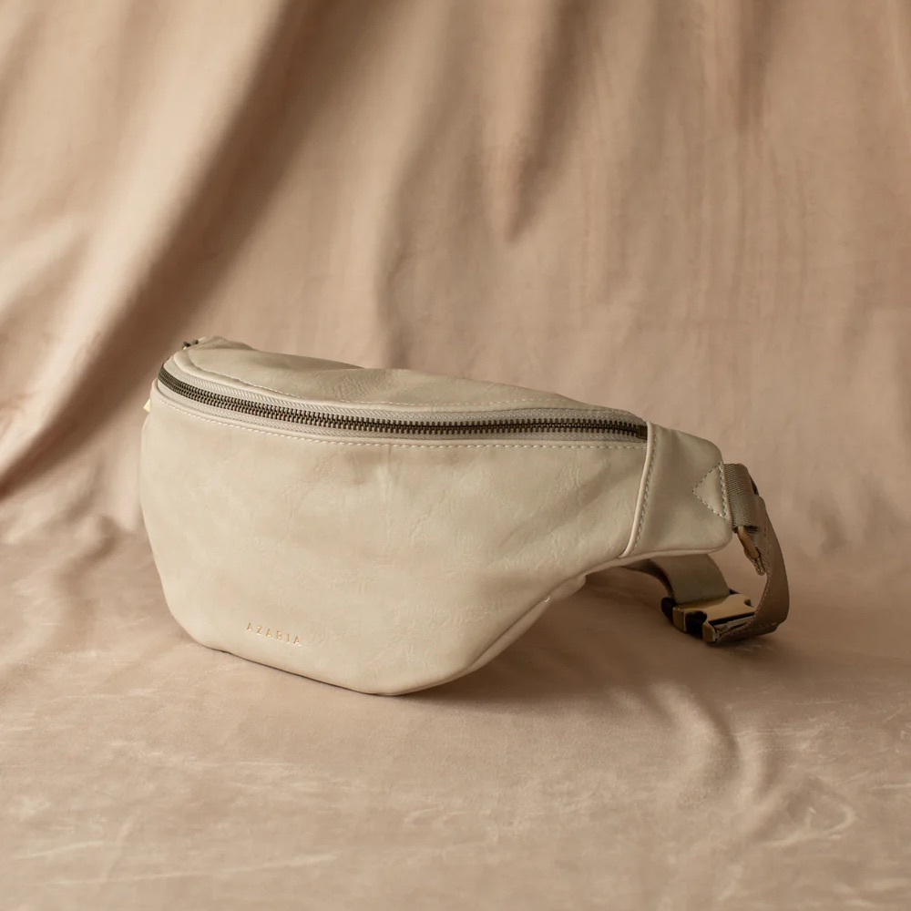 AZARIA Amie Leather Fanny Pack Bone